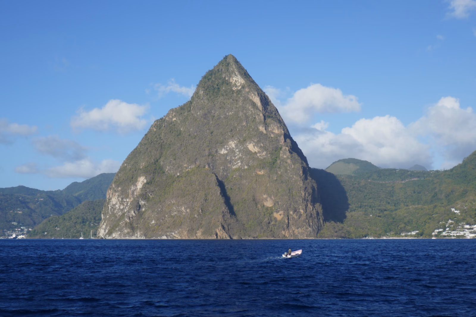 Gros Piton, St Lucia, seen from the sea